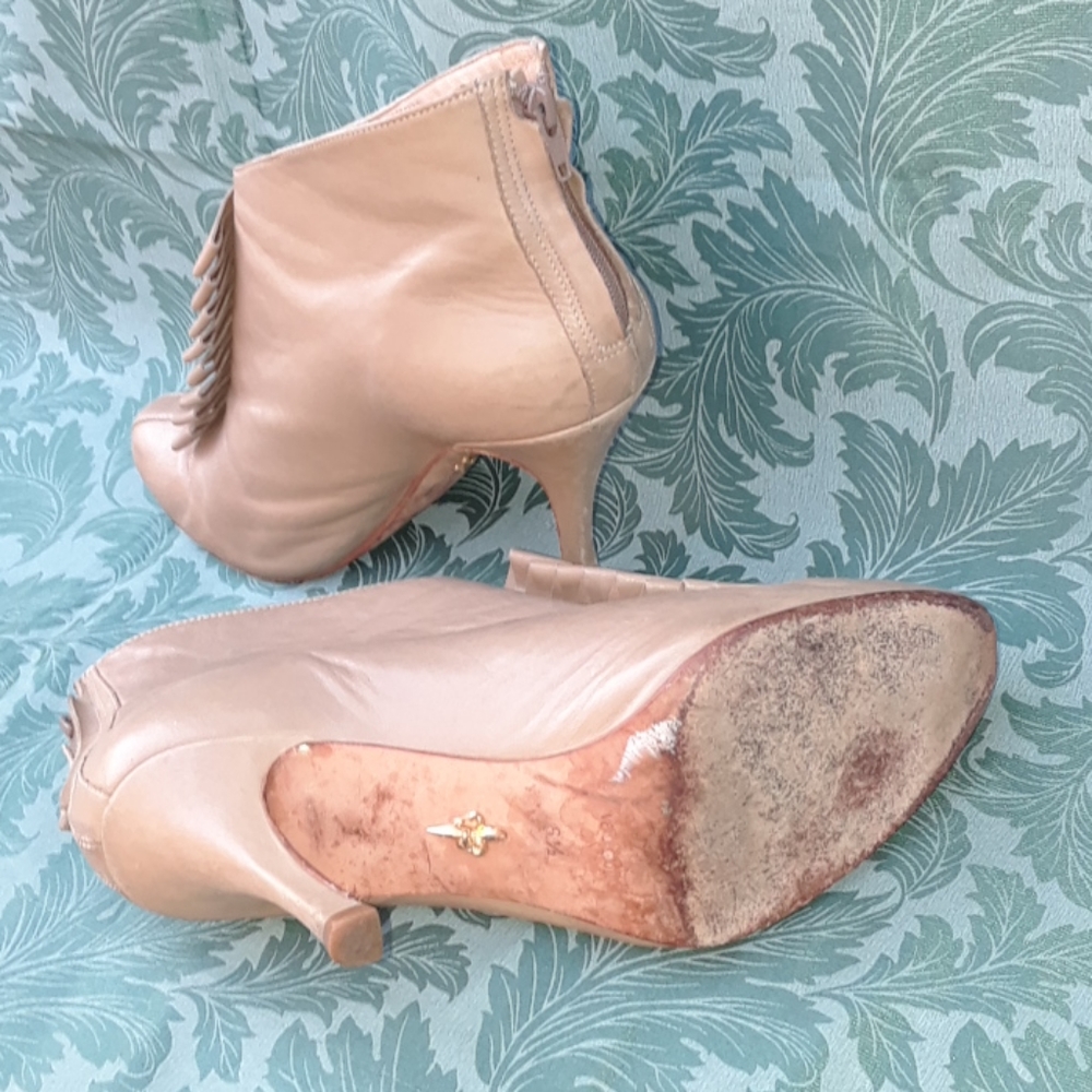 Pour la Victoire size 8.5 tan leather booties - Picture 7 of 8